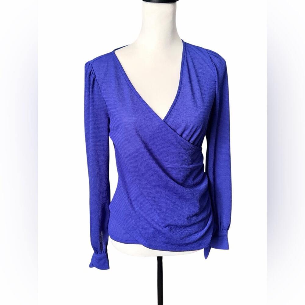 Express Long Sleeve Blue Top Small